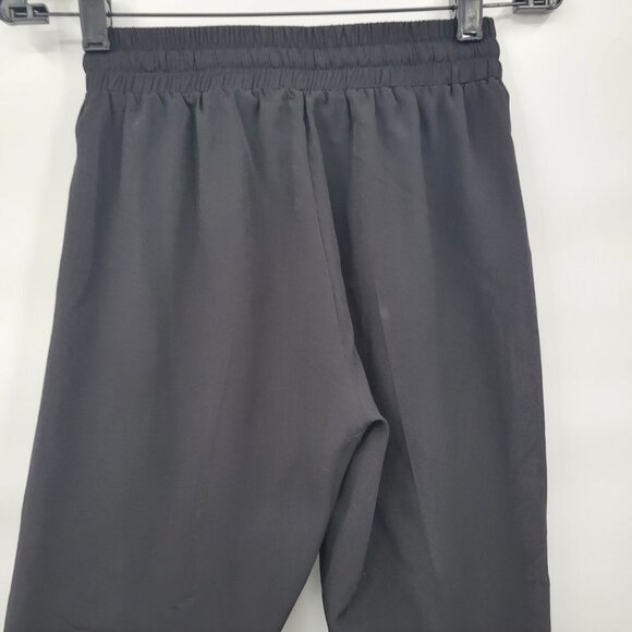 Twinset Women Black High Waist Cropped Pull On Jogger Pants Size 4 - Picture 5 of 14